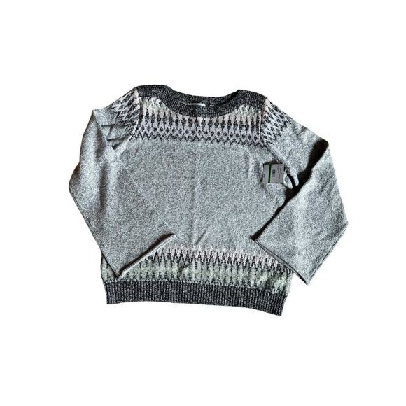 Rafaella Grey & Pastel Bell Sleeve Sweater - Picture 1 of 4